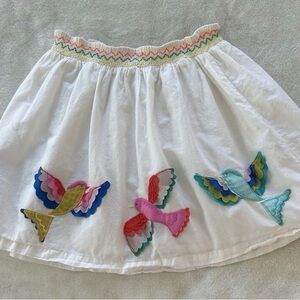 Mini Boden Youth Girls Birds Twirl Skirt Size 5/6